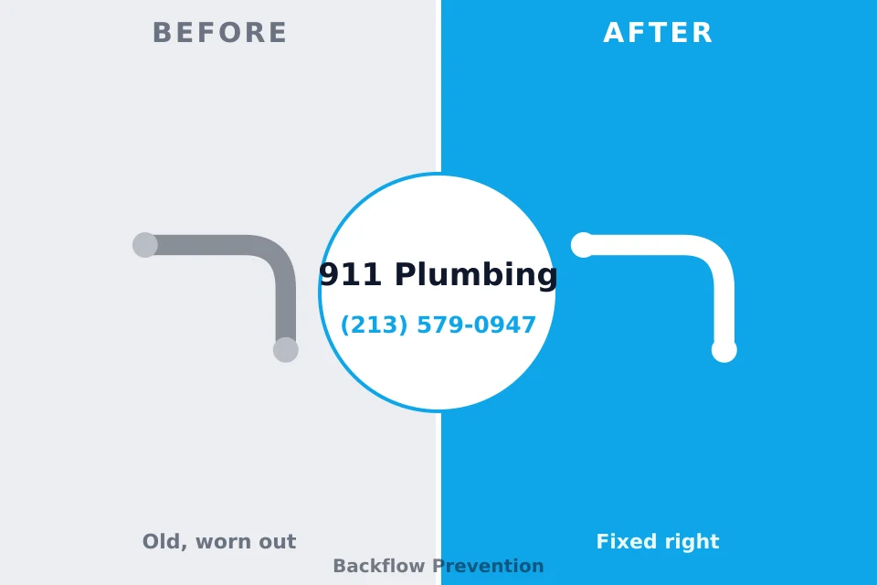 Before and after: plumbing company West Lealman, FL